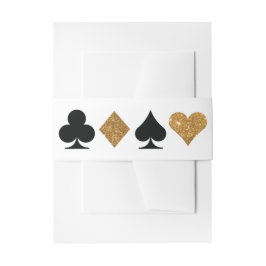 デスティニーベガス招待状フェイク金ゴールドグリッターベリーバンド 招待状ベリーバンド