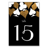 デスティニーベガス金ゴールドブラックウェディングレセプション テーブルナンバー (裏面)