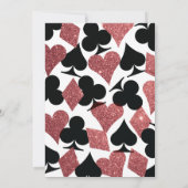 デスティニーラスベガスウェディングアクトバラ金ゴールドグリッター 招待状 (裏面)