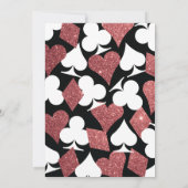 デスティニーラスベガスウェディングアクトバラ金ゴールドグリッター 招待状 (裏面)