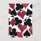 デスティニーラスベガスウェディングレセプションエクストラインフォメーション エンクロージャーカード (裏面)