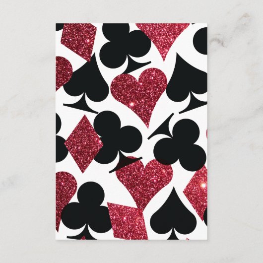 デスティニーラスベガスウェディングレセプションエクストラインフォメーション エンクロージャーカード (裏面)