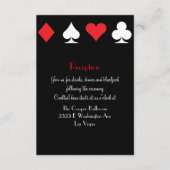 デスティニーラスベガスウェディングレセプションエクストラインフォメーション エンクロージャーカード (正面)