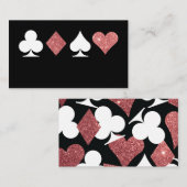 デスティニーラスベガスグリッタードバラ金ゴールド座席表 プレイスカード (正面/裏面)