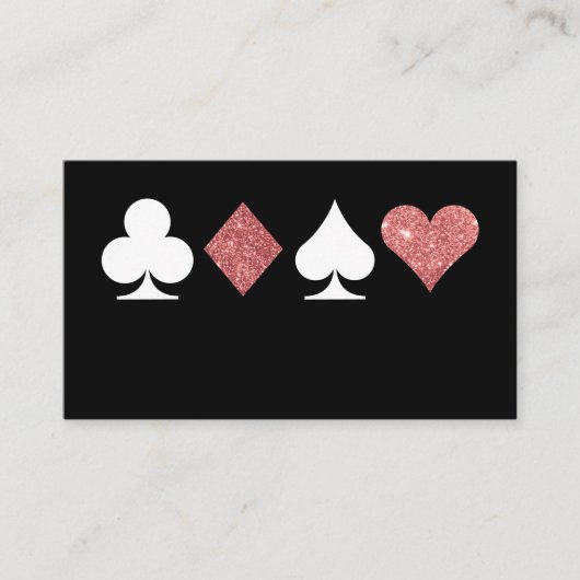 デスティニーラスベガスグリッタードバラ金ゴールド座席表 プレイスカード (正面)