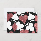 デスティニーラスベガス披露宴バラ金ゴールドグリッター 招待状 (裏面)