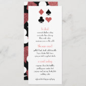 デスティニーラスベガス結婚のメニューバラ金ゴールドグリッター メニュー (正面/裏面)