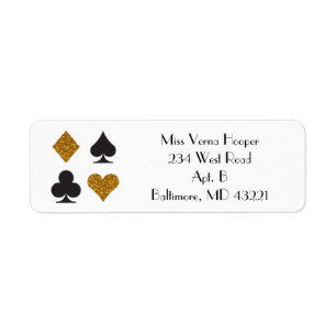 デスティニーラスベガス結婚の金ゴールドフェイクグリッターラベル ラベル