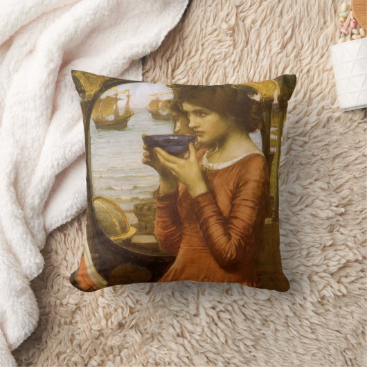 デスティニー・バイ・ジョンウィリアム・ウォーターハウス クッション (ブランケット)