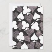 デスティニー ヴェガス ウェディング インビテ フォー シルバー グリッター 招待状 (裏面)