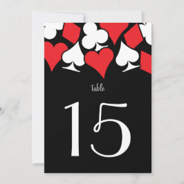 デスティニー ヴェガス ウェディング レセプション 赤いテーブル ナンバー 招待状