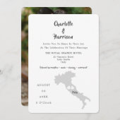 デスティネーションウェディングイタリアフォト招待状 招待状 (正面/裏面)