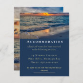 デスティネーションウェディングサニースカイズアコモデーション エンクロージャーカード (正面/裏面)