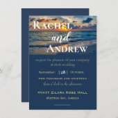 デスティネーションウェディングサニースカイズ結婚式招待状 招待状 (正面/裏面)