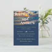 デスティネーションウェディングサニースカイズ結婚式招待状 招待状 (スタンド正面)