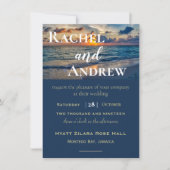 デスティネーションウェディングサニースカイズ結婚式招待状 招待状 (正面)