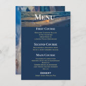 デスティネーションウェディングサニー結婚ズのメニュー エンクロージャーカード (正面/裏面)