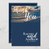 デスティネーションウェディングトロピカルサニー結婚ズ サンキューカード (正面/裏面)