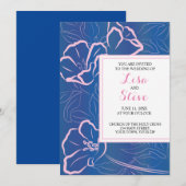 デスティネーションウェディングトロピカルテーマ招待状 招待状 (正面/裏面)