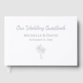 デスティネーションウェディングトロピカルパームエレガントツリー ゲストブック (正面)