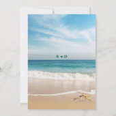 デスティネーションカウアイビーチスタッ結婚フィーズ 招待状 (裏面)