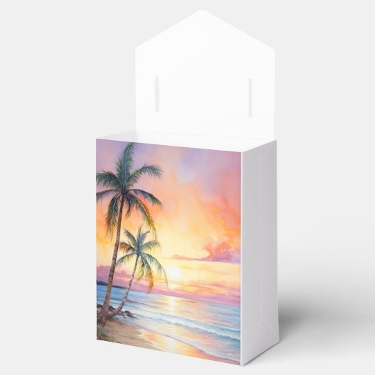 デスティネーションサンセットビーチ結婚式 フェイバーボックス (オープン)