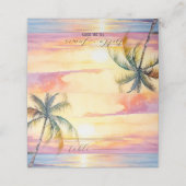 デスティネーションサンセットビーチ結婚式 プレイスカード (外部開封)