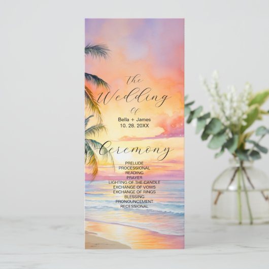 デスティネーションサンセットビーチ結婚式 プログラム (スタンド正面)