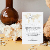 デスティネーショントラベルテーマゲストサンキューカード 招待状