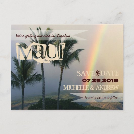 デスティネーショントロピカルアイランドヴィンテージ保存日 案内ポストカード (正面)