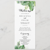 デスティネーショントロピカルグリーン結婚式 プログラム (正面)
