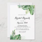 デスティネーショントロピカルブライダルブランチブライダルシャワー 招待状 (正面)