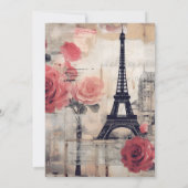 デスティネーションフランスレズヴィンテージ招待状 招待状 (裏面)