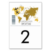 デスティネーションボーディング結婚パス テーブルナンバー (裏面)