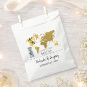 デスティネーションボーディング結婚パス フェイバーバッグ (クリップ留めされた状態)