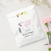 デスティネーションボーディング結婚パス フェイバーバッグ (封をした状態)