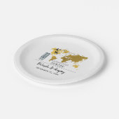 デスティネーションボーディング結婚パス ペーパープレート (アングル)