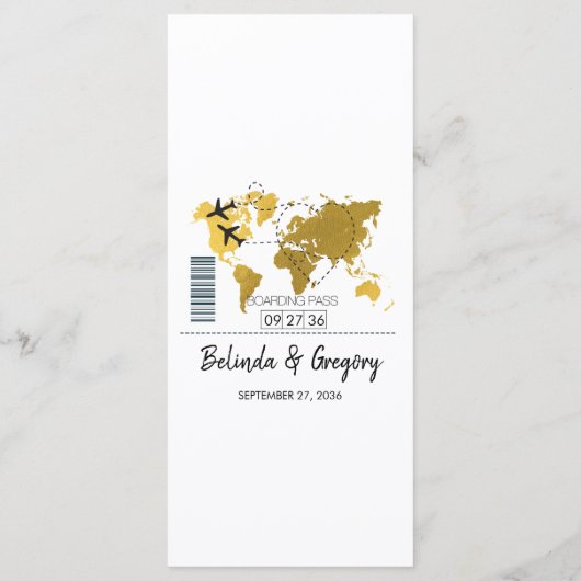 デスティネーションボーディング結婚パス メニュー (裏面)