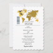 デスティネーションボーディング結婚パス 招待状 (正面)