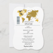 デスティネーションボーディング結婚パス 招待状 (正面)