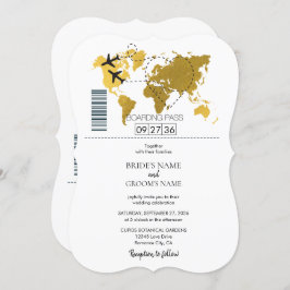 デスティネーションボーディング結婚パス 招待状