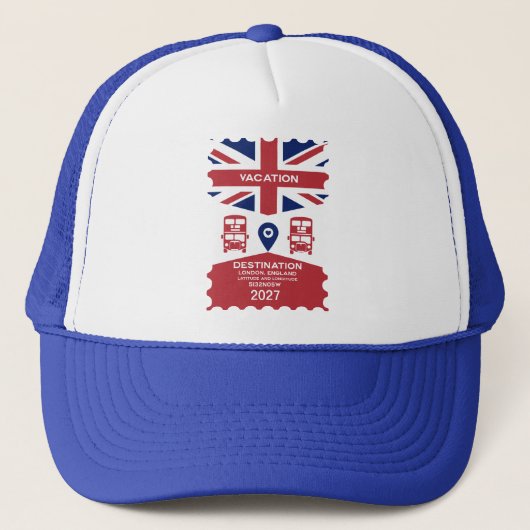 デスティネーションロンドンUK休暇 キャップ (正面)