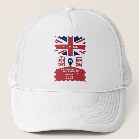 デスティネーションロンドンUK休暇 キャップ (正面)