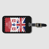 デスティネーションロンドンUK休暇 ラゲッジタグ (正面横)