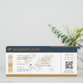 デスティネーション搭乗券 ウェディング航空券 招待状 (スタンド正面)