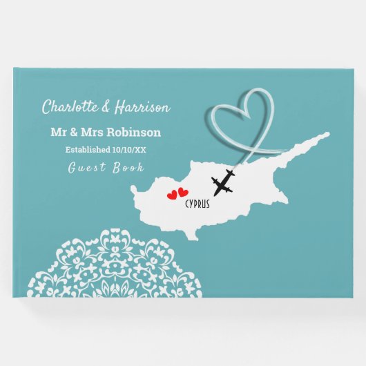 デスティネーション結婚キプロス ゲストブック (正面)