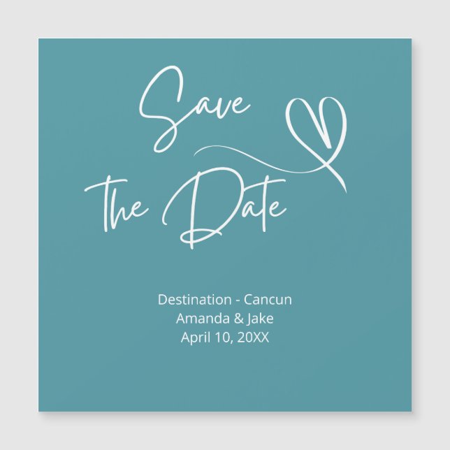 デスティネーション・ウェディングのSave the Date (正面)