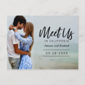 デスティネーション・ウェディングのSave The Date 写真 ポストカード (正面)