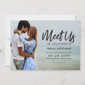 デスティネーション・ウェディングのSave The Date 写真 招待状 (正面)