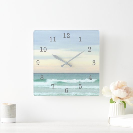 デスティンエメラルドウォーター スクエア壁時計 (ホーム)